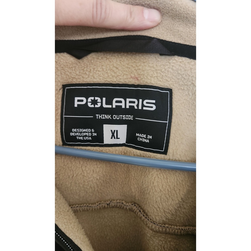 POLARIS MEN'S NORTHSTAR MID LAYER POLARIS SNOWMOBILE FLEECE JACKET MID LAYER EUC - Picture 2 of 6